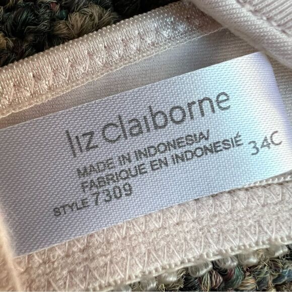 34C 🏷️NWT Liz Claiborne Demi Contour Support Bra Light Pink - Picture 10 of 12